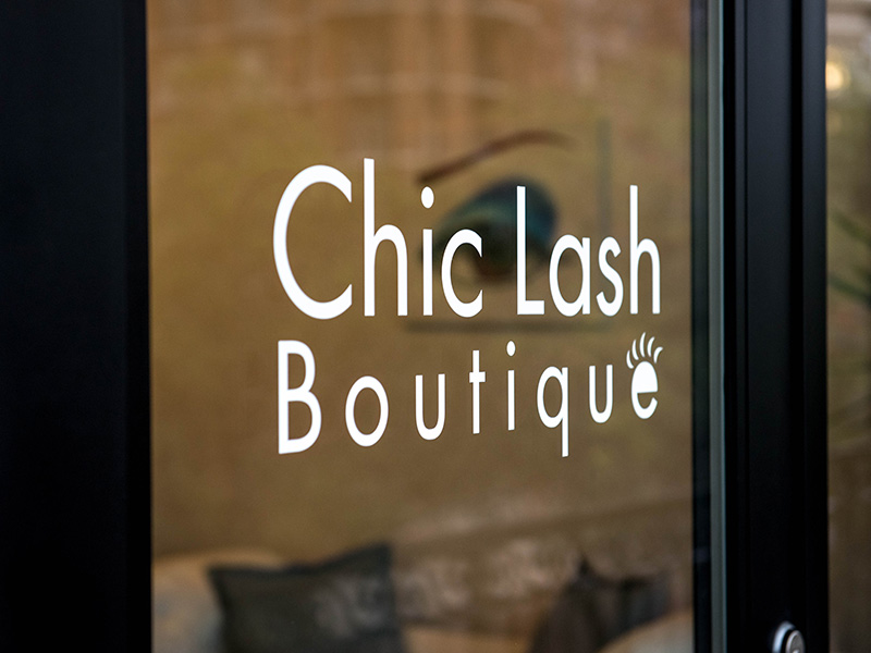 Chic Lash Boutique studio door